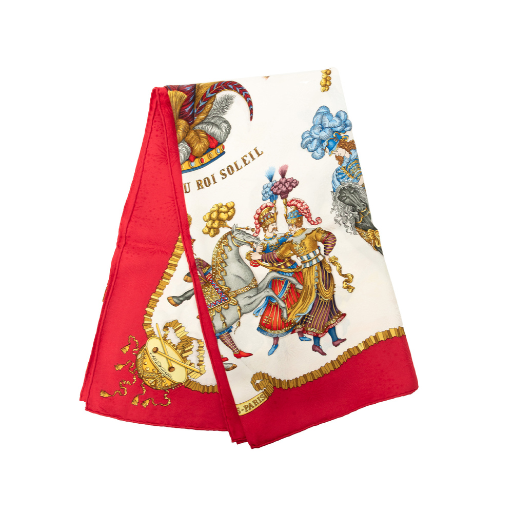 Pre-Loved Hermes Les Ftes Du Roi Soleil Silk Scarf 90